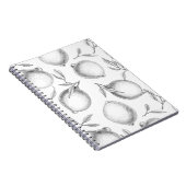 Carnet Motif de citron dessiné à la main (Côté Droit)