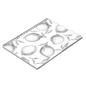 Carnet Motif de citron dessiné à la main (Côté gauche)
