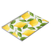 Carnet Motif de citrons d'aquarelle (Côté gauche)