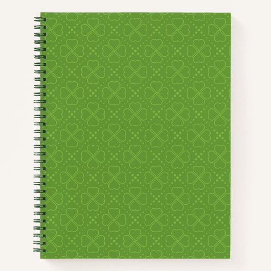 Carnet Motif de Clover du coeur (Devant)