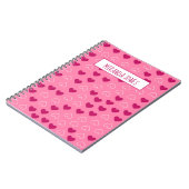 Carnet Motif de coeur (Côté gauche)