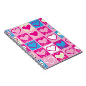 Carnet Motif de coeur (Côté Droit)