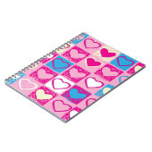 Carnet Motif de coeur (Côté gauche)