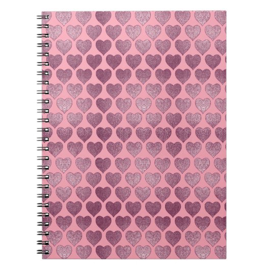 Carnet Motif de coeur (Devant)