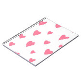 Carnet Motif de coeur (Côté gauche)