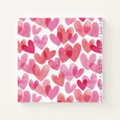 Carnet Motif de coeur aquarelle (Dos)
