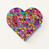 Carnet Motif de coeur coloré (Dos)