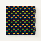 Carnet Motif de coeur Rainbow 8 bits (Dos)