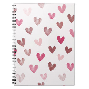 Carnet Motif de cœur rose mignon – Design romantique et é