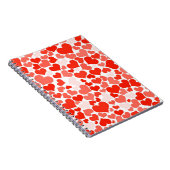 Carnet Motif de coeur rouge moderne (Côté Droit)