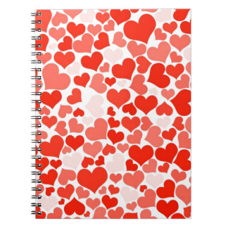 Carnet Motif de coeur rouge moderne