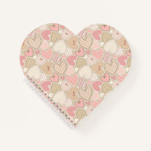 Carnet Motif de Coeurs Romantiques mignons
