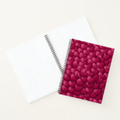 Carnet Motif de coeurs rouges 3D romantiques-32322 (Intérieur)