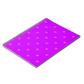 Carnet Motif de cœurs violets (Côté gauche)