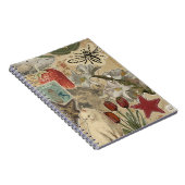 Carnet Motif de collage floral de chat – Conception artis (Côté Droit)