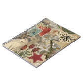 Carnet Motif de collage floral de chat – Conception artis (Côté gauche)