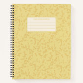 Carnet Motif de composition classique marbré vintage (Devant)