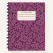 Carnet Motif de composition classique marbré vintage (Devant)