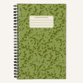 Carnet Motif de composition classique marbré vintage (Recto)