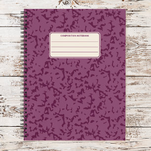 Carnet Motif de composition classique marbré vintage