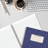 Carnet Motif de composition classique marbré vintage