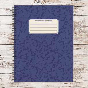 Carnet Motif de composition classique marbré vintage