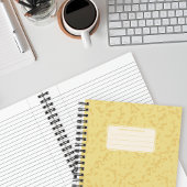 Carnet Motif de composition classique marbré vintage