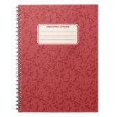 Carnet Motif de composition classique marbré vintage (Devant)
