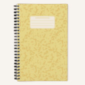 Carnet Motif de composition classique marbré vintage (Recto)