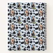 Carnet Motif de conception d'animal de vache (Dos)
