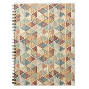 Carnet Motif de conception de triangle géométrique abstra