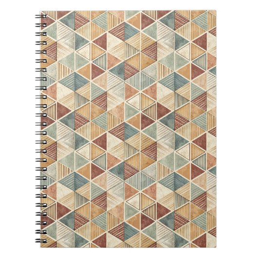 Carnet Motif de conception de triangle géométrique abstra (Devant)