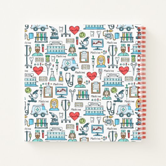 Carnet Motif de conception Médicale (Dos)