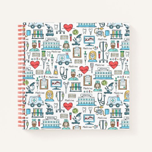 Carnet Motif de conception Médicale (Devant)