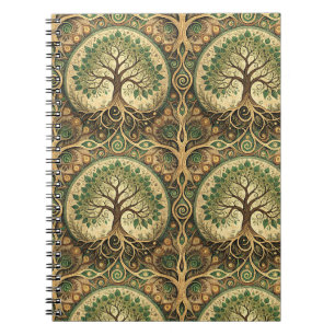 Carnet Motif de conception spirituelle mandala Arbre de V