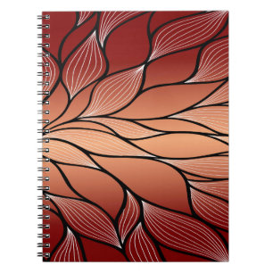 Carnet Motif de congé de bronze de cuivre rustique
