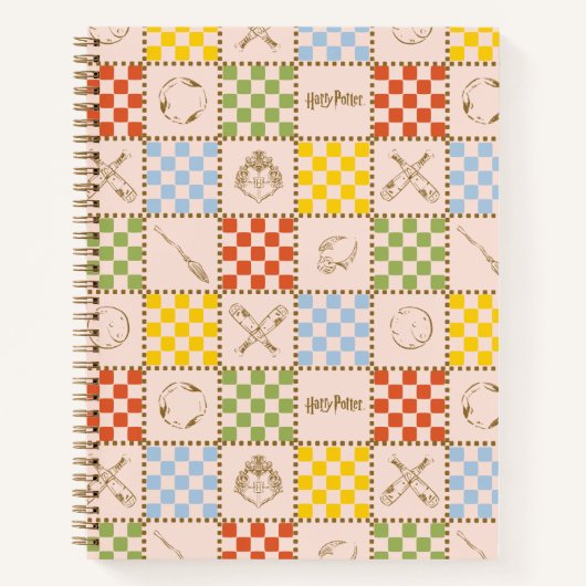 CARNET MOTIF DE CONTRÔLE D'ÉQUIPE QUIDDITCH™ HOGWARTS™ (Devant)
