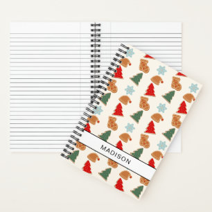 Carnet Motif de cookie coloré mignon Recette de Noël pour
