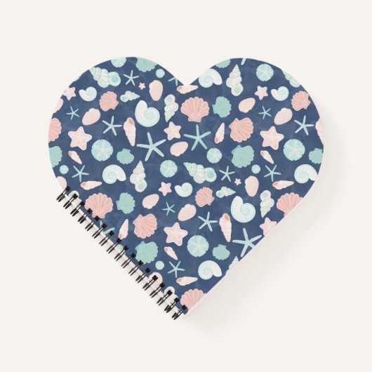 Carnet motif de coquillages (Devant)