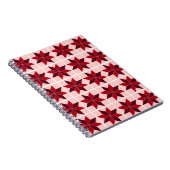 Carnet motif de courtepointe rouge (Côté Droit)