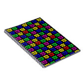 Carnet Motif de crânes colorés (Côté Droit)