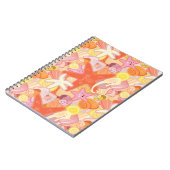 Carnet Motif de créature maritime Pastel (Côté gauche)
