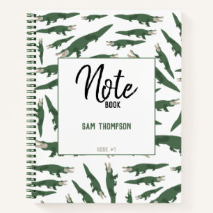 Carnet Motif de crocodile alligator mignon