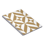 Carnet Motif de cube géométrique Brown (Côté Droit)