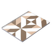 Carnet Motif de cube géométrique Déco de maquette Brown (Côté gauche)