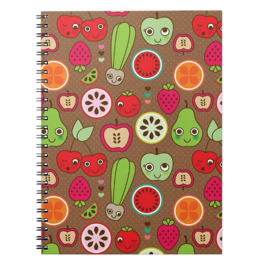 Carnet Motif de cuisine de fruit (Devant)