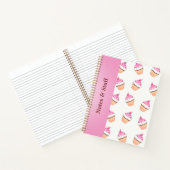 Carnet motif de cupcake (Intérieur)