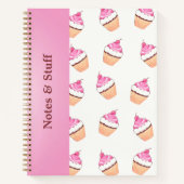 Carnet motif de cupcake (Devant)