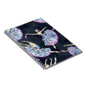 Carnet Motif de danse de ballet, aquarelle pai (Côté Droit)