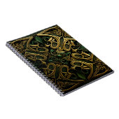 Carnet Motif de décoration en bronze vert (Côté Droit)